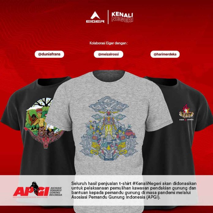 Kaos Eiger Kolaborasi Dengan 3 Seniman Lokal Bertema Kenali Negeri