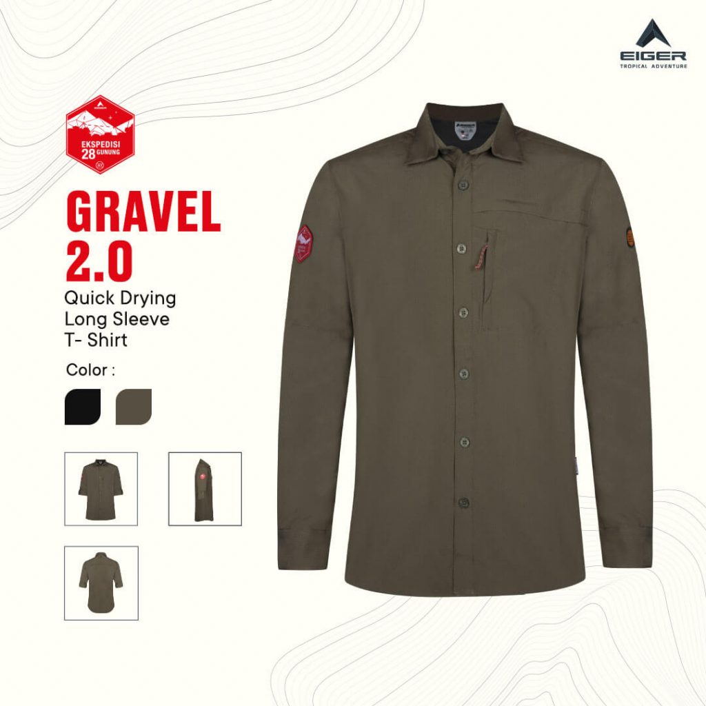 EIGER TROPICAL ADVENTURE GRAVEL 20-X28 LONG SLEEVE SHIRT