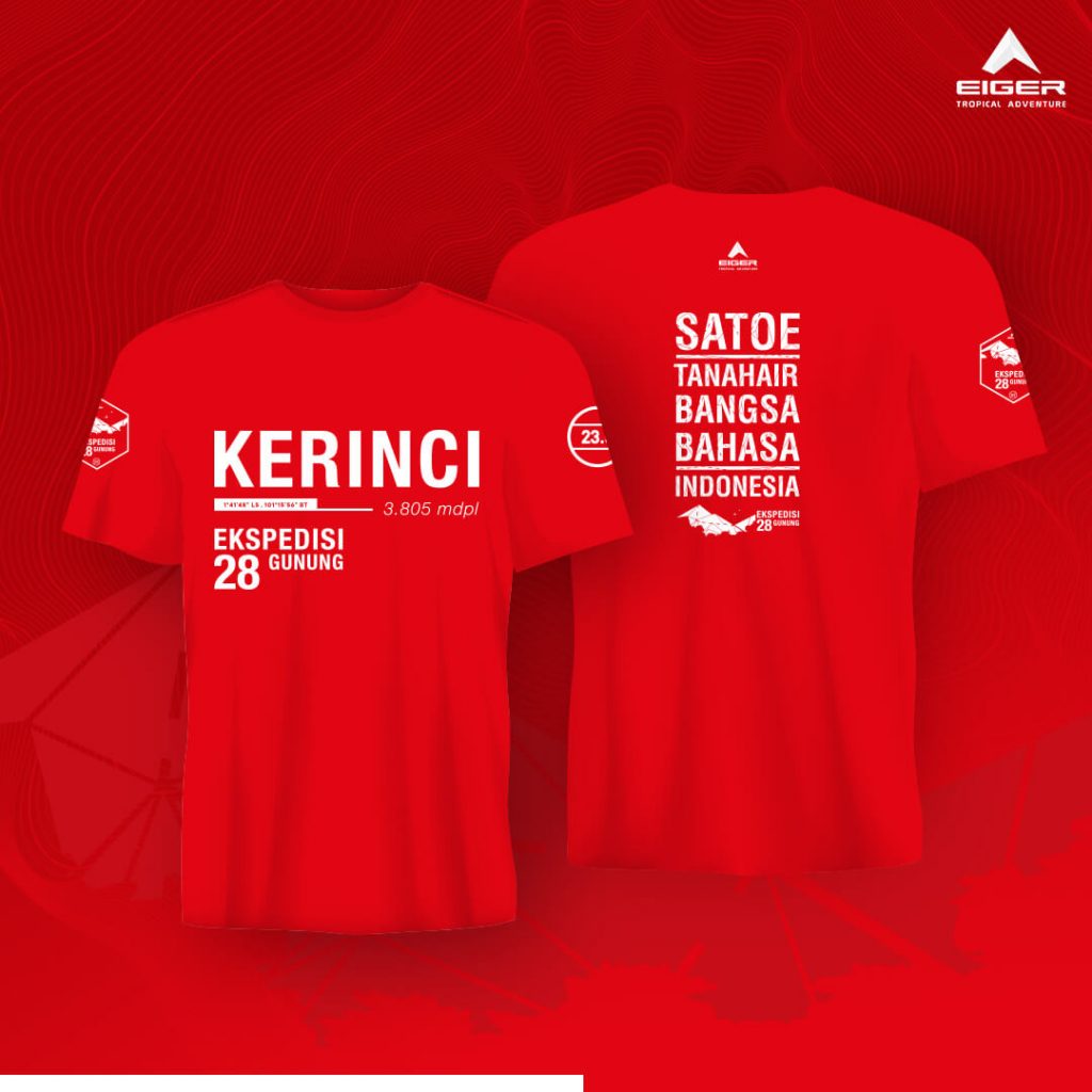 EIGER GN. KERINCI T-SHIRT EDISI SPESIAL KAOS SUMPAH PEMUDA
