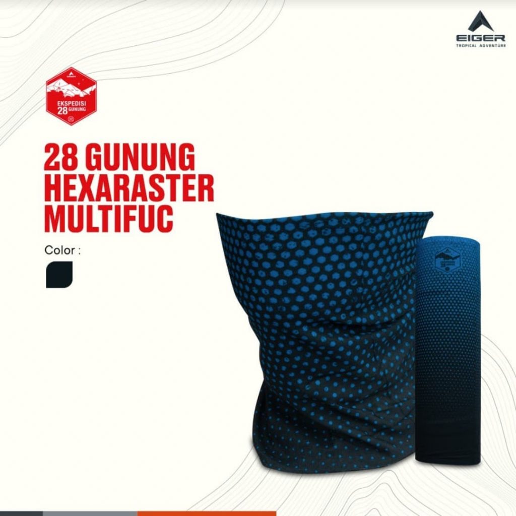 EIGER 28 GUNUNG HEXARASTER MF BANDANA