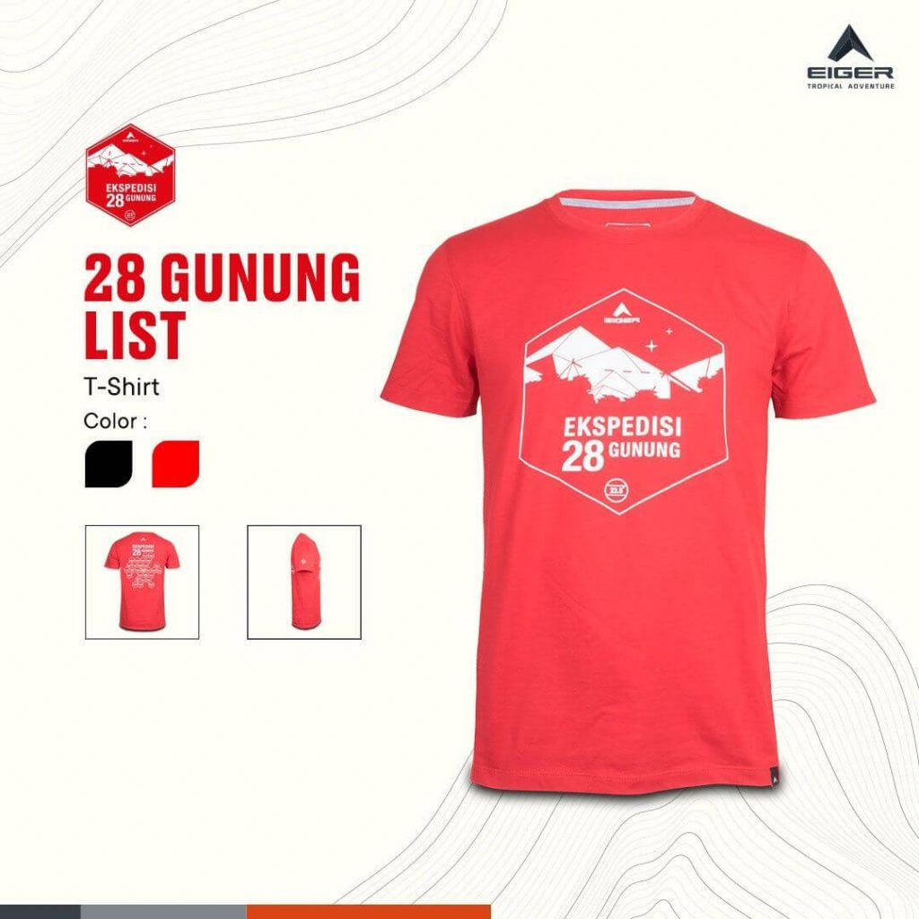 KAOS 28 GUNUNG LIST