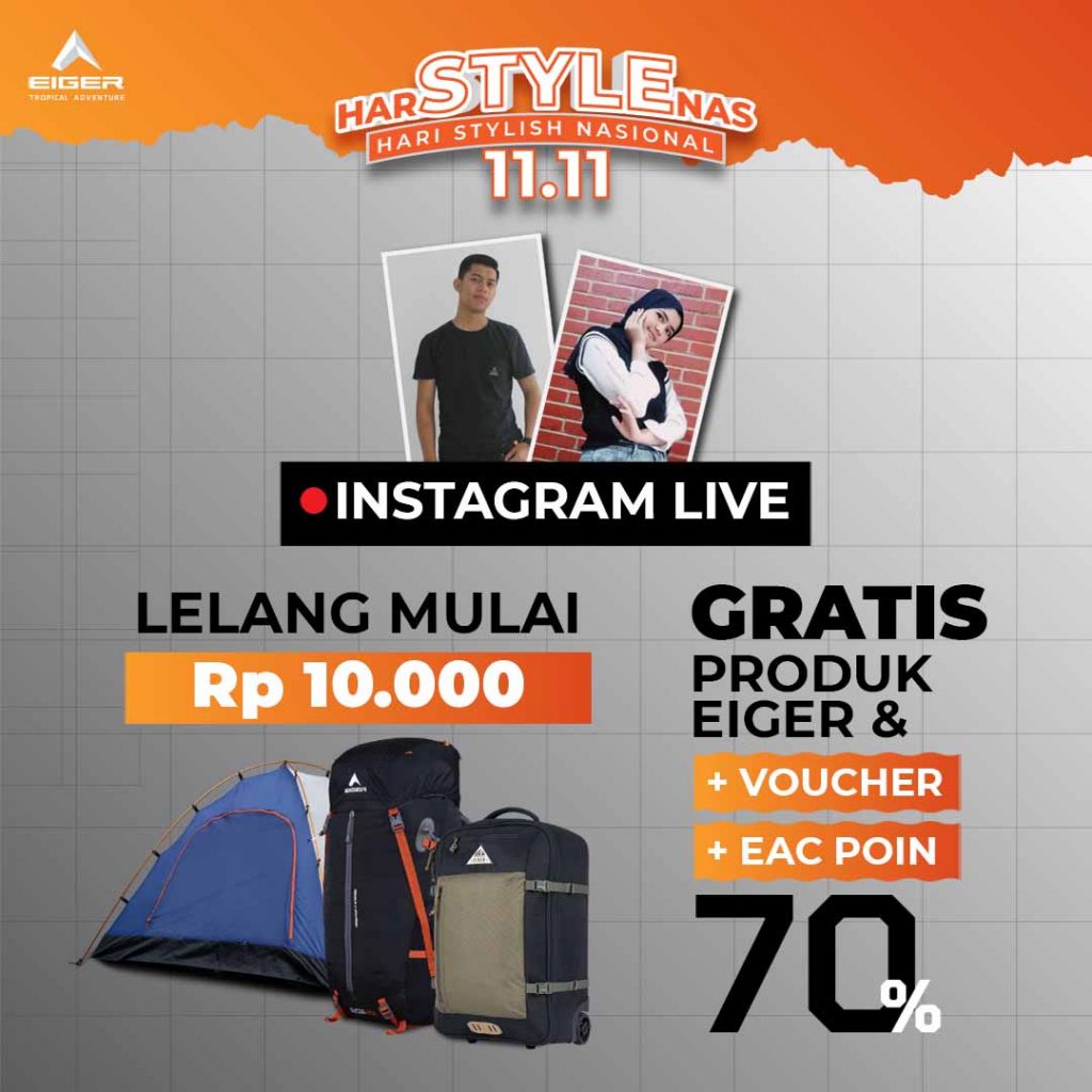 LELANG PRODUK EIGER MULAI RP 11RB