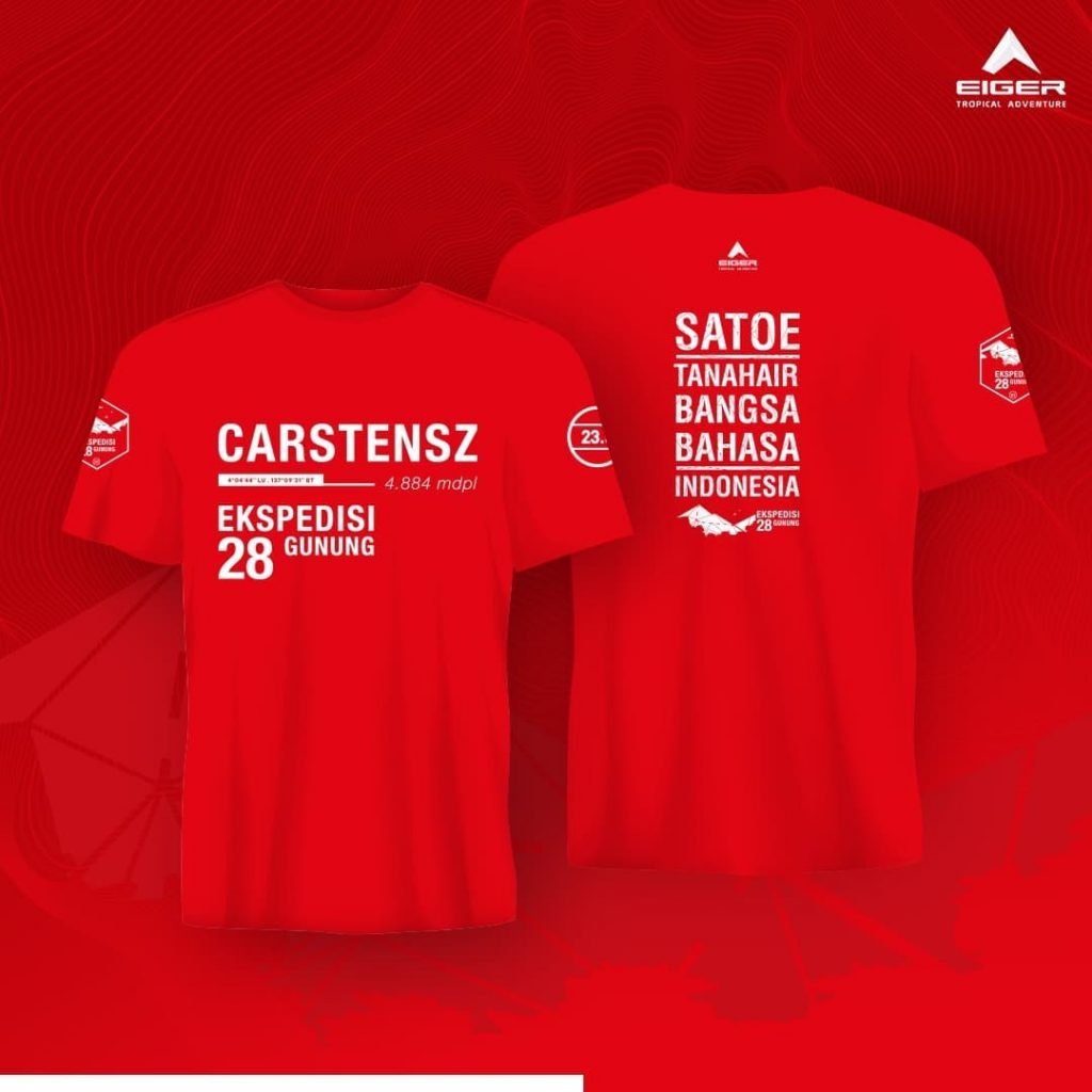 EIGER GN. CARSTENSZ T-SHIRT EDISI SPESIAL