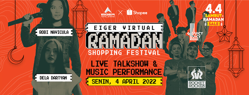 Eiger Live Shopatainment di Shopee