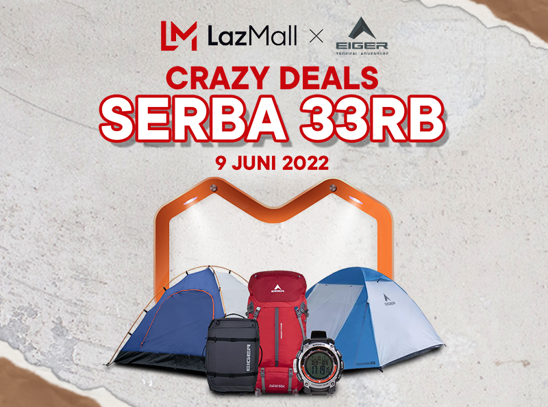 Carrier, Tenda, dan Selected Produk EIGER serba 33rb!