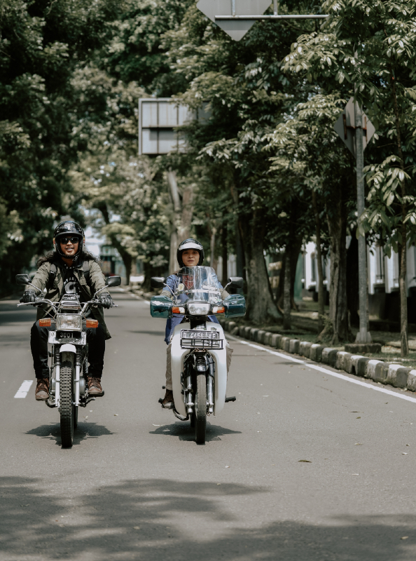 belajar keseimbangan naik motor