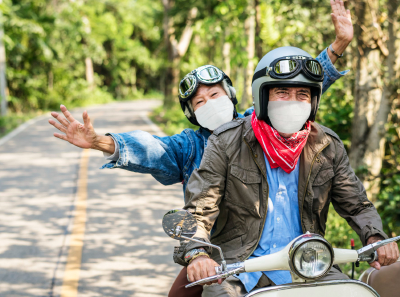 belajar keseimbangan naik motor