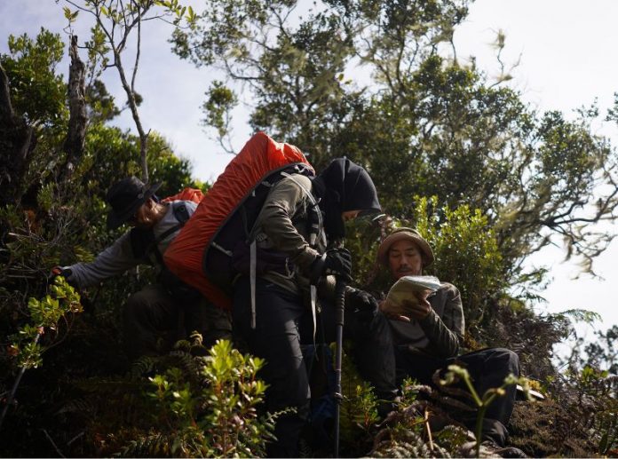 foto orang naik gunung
