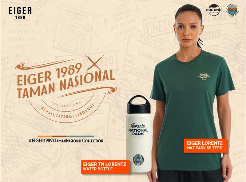 Koleksi EIGER 1989 X Taman Nasional  edisi TN Lorentz