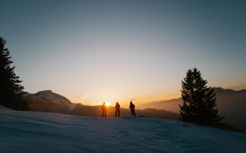 Suhu udara di puncak gunung
