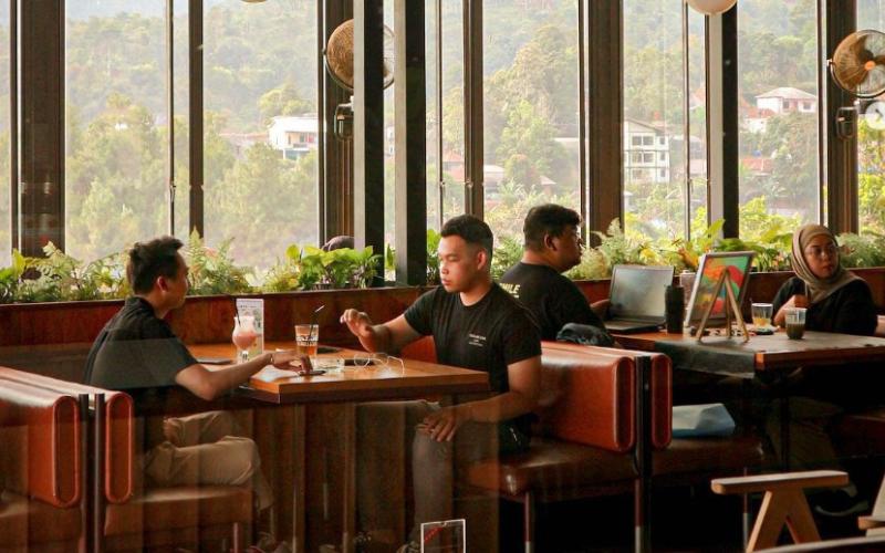 Cafe suasana alam di bandung