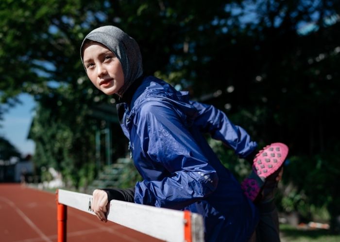 outfit gym wanita hijab