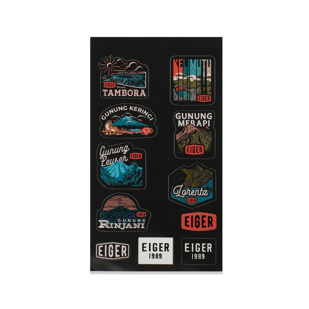 EIGER89 Mountain Sticker merupakan stiker pack dari EIGER