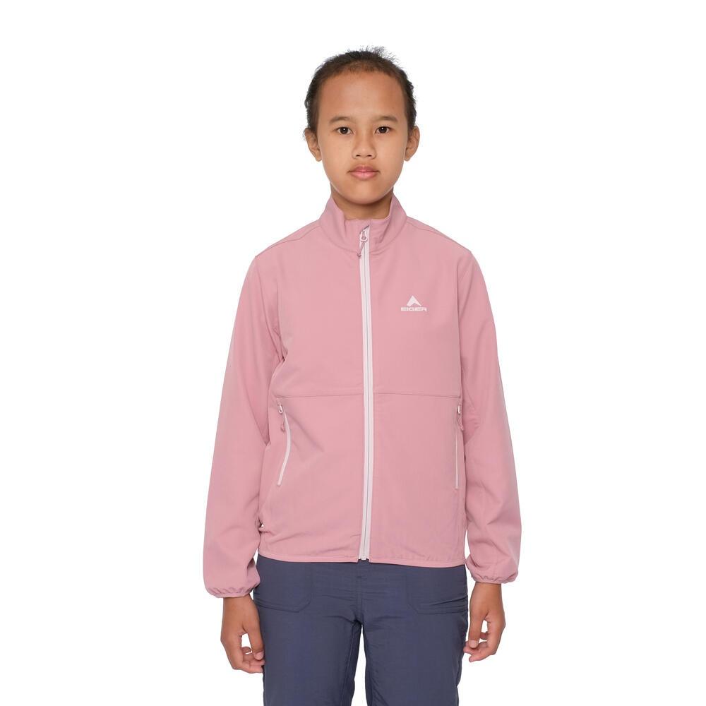 Junior Active Softshell Jacket merupakan rekomendasi jaket anak dari EIGER